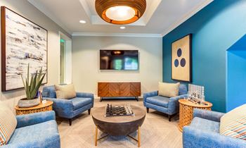 Clubhouse facilities with media room, library, lounge & kids play zone